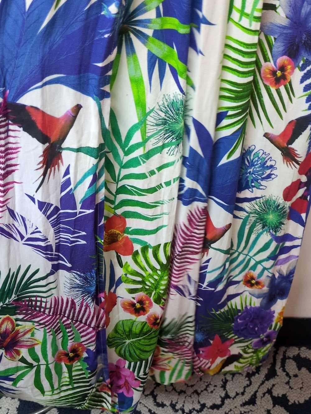 Desigual Jasmine Tropical Print Maxi Dress, Size M - Picture 8 of 11